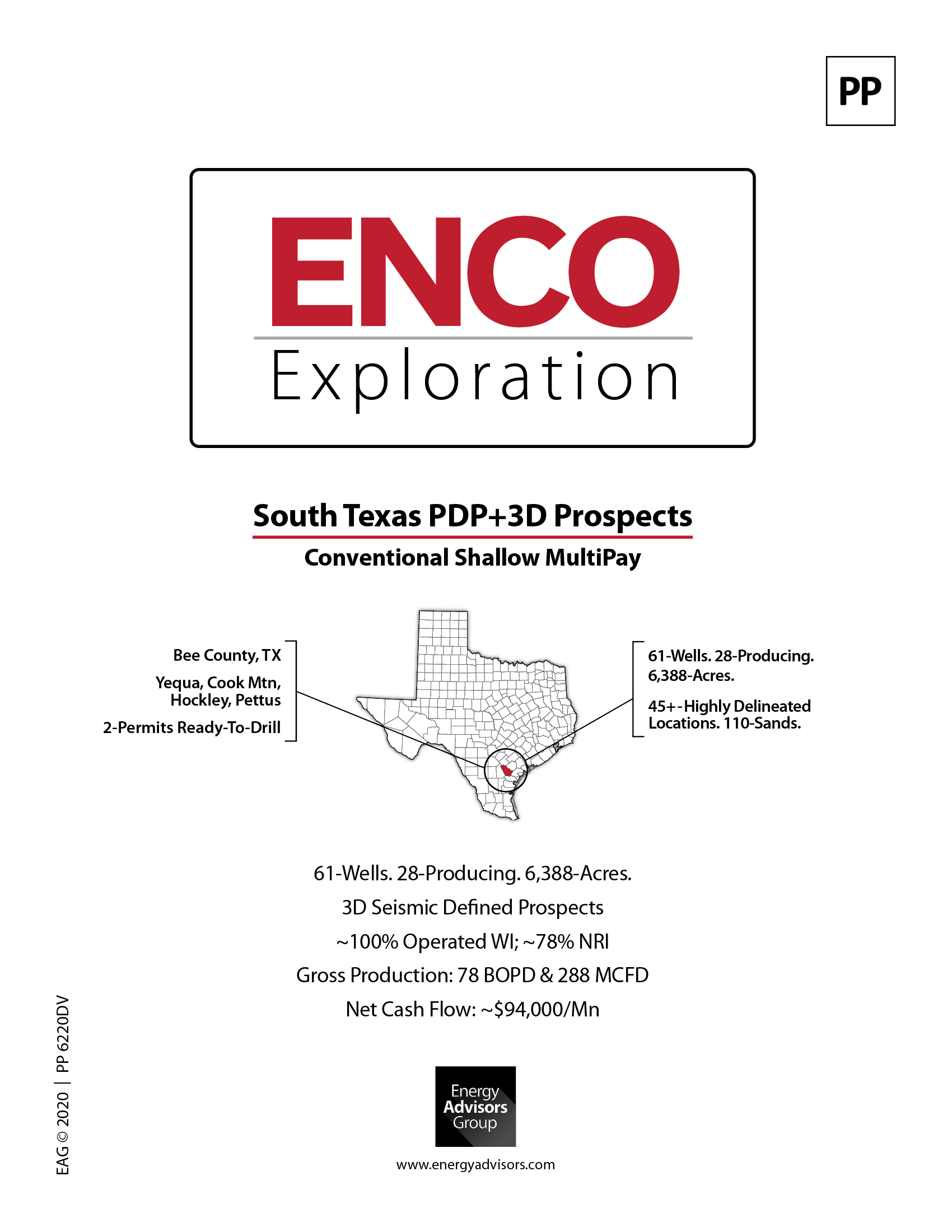 STX Conventional PDP+3D Prospects - Energy Advisors Group STX Conventional PDP+3D Prospects