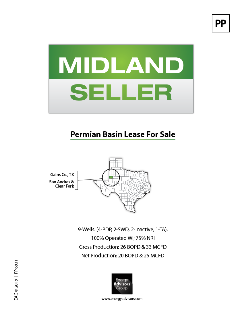 SMALL OPERATED PERMIAN PKG - Energy Advisors Group SMALL OPERATED PERMIAN PKG
