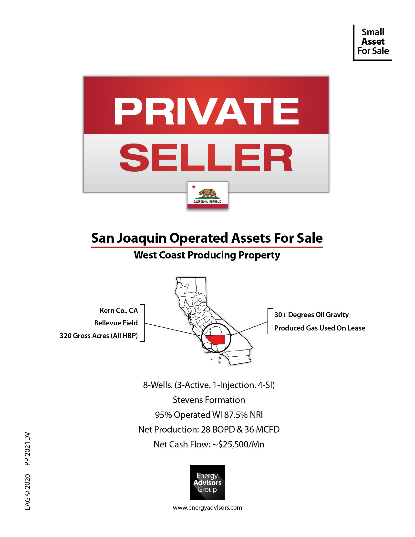 SMALL WEST COAST ASSET - Energy Advisors Group SMALL WEST COAST ASSET