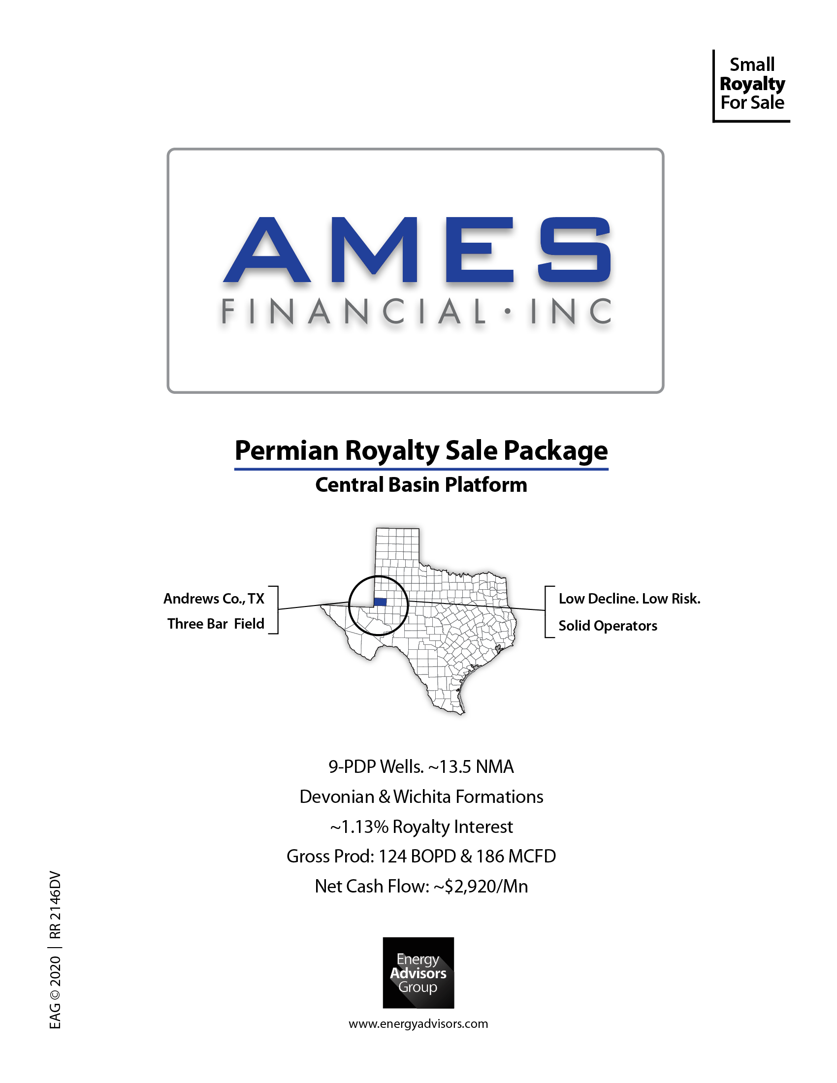 SMALL ROYALTY PACKAGE - Energy Advisors Group SMALL ROYALTY PACKAGE