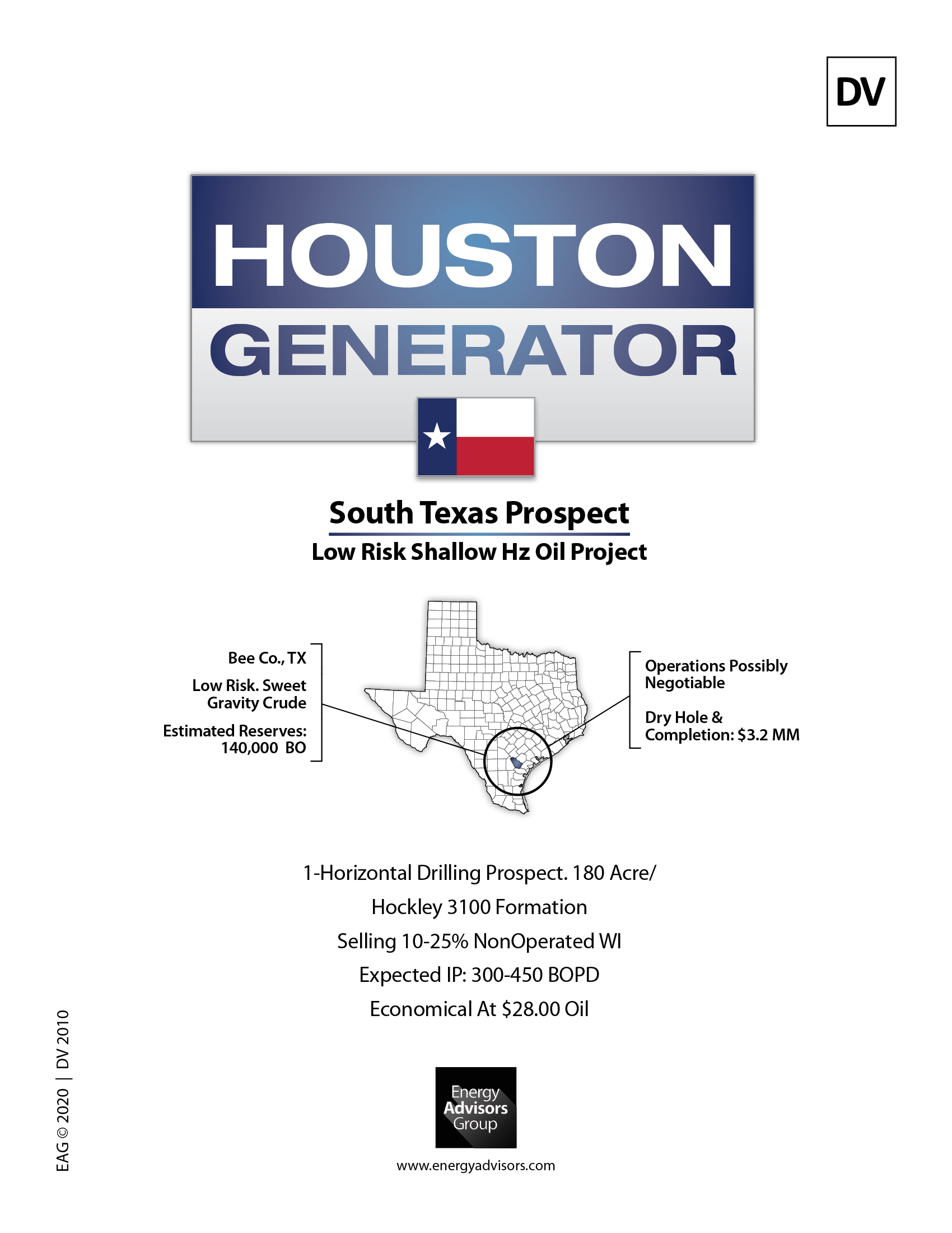 LOW RISK READY-TO-DRILL - Energy Advisors Group LOW RISK READY-TO-DRILL
