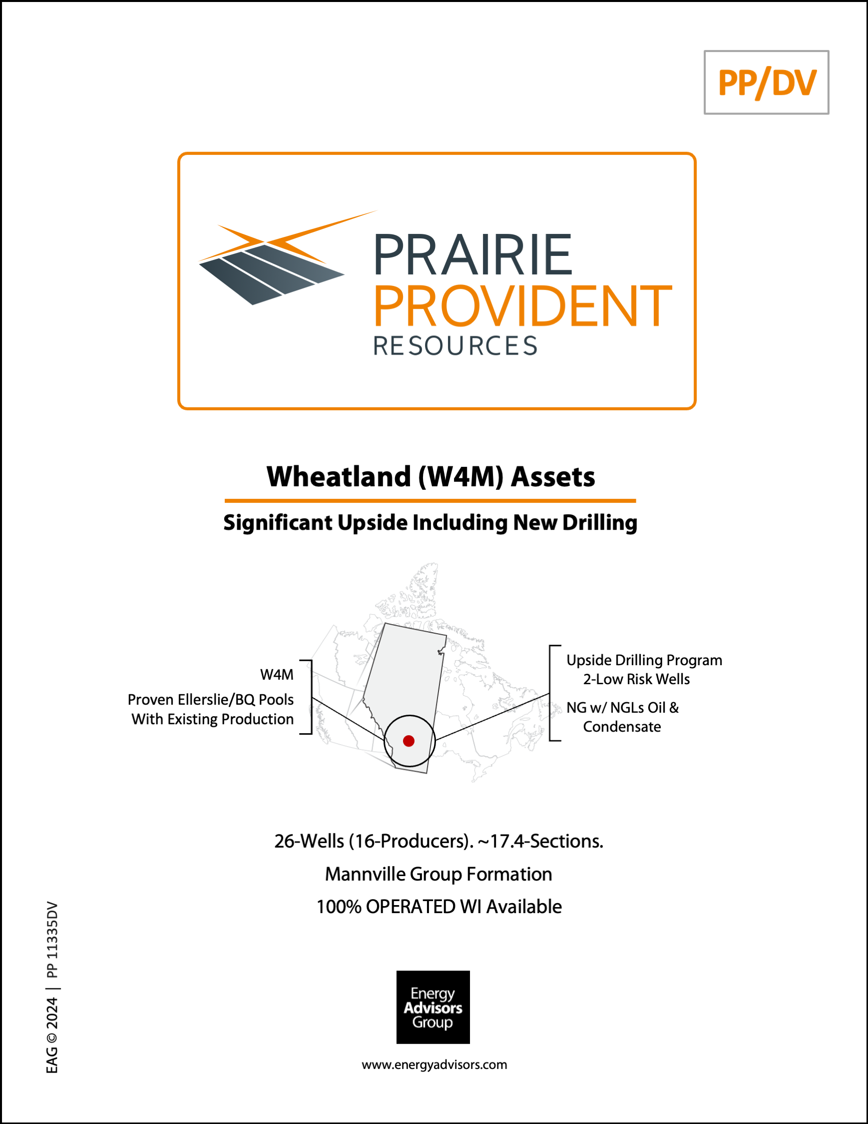 PRAIRIE PROVIDENT ASSET FOR SALE